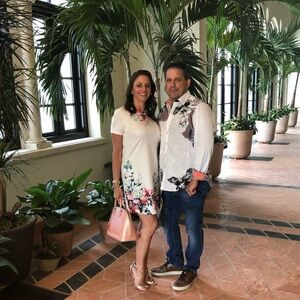 White with flowers 🌸 Shirt dress